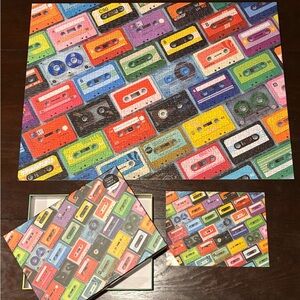 Galison Mixtapes 1000 Piece Puzzle, Retro Colors Art by Julia Ream, 27 x 20